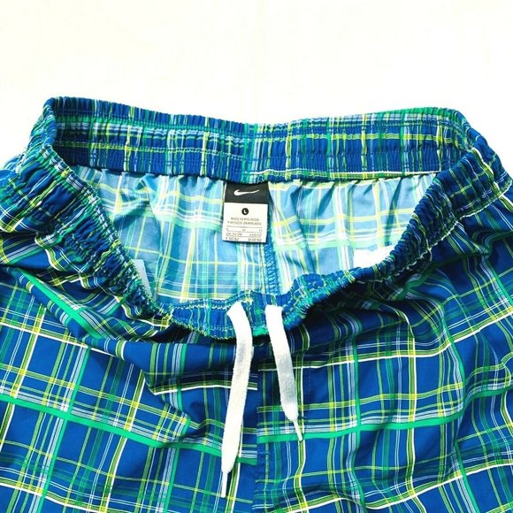 Nike Plaid Board Shorts Swim Trunks Longer‎ Length - Picture 5 of 12